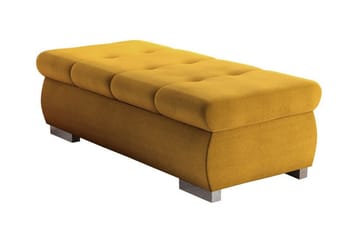 Cerys Fotpall 60 cm - Gul - Møbler - Stoler - Krakk - Fotskammel