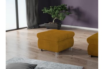 Cerys Fotpall 60 cm - Gul - Møbler - Stoler - Krakk - Fotskammel