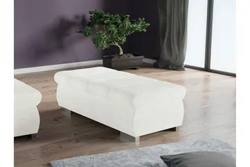 Cerys Fotpall 60 cm - Hvid - Møbler - Stoler - Krakk - Fotskammel