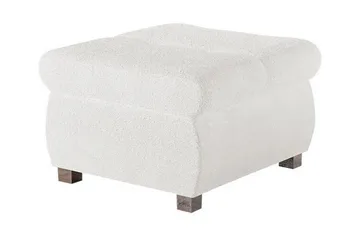 Cerys Fotpall 60 cm - Hvid - Møbler - Stoler - Krakk - Fotskammel