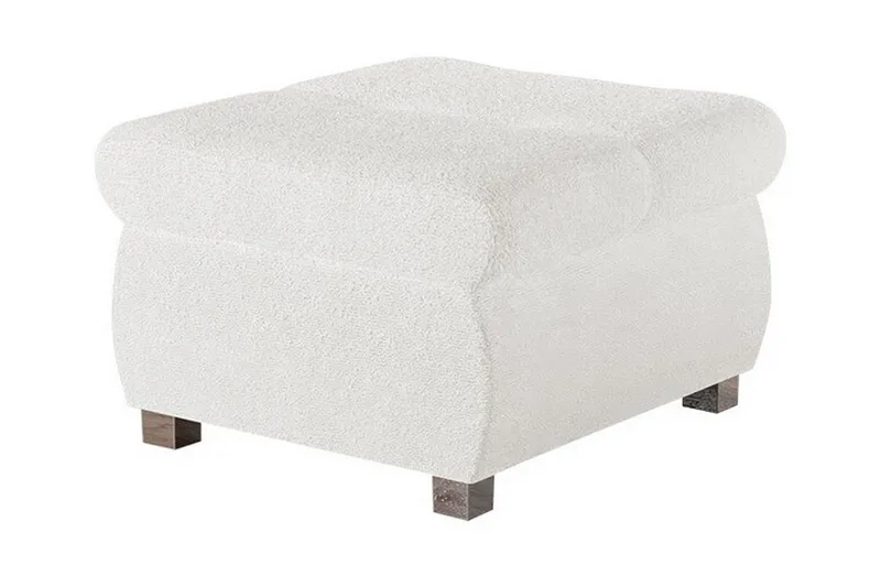 Cerys Fotpall 60 cm, Hvid