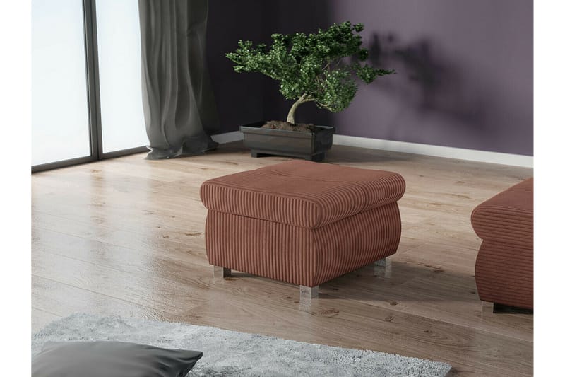 Cerys Fotpall 60 cm - Rosa - Møbler - Stoler - Krakk - Fotskammel