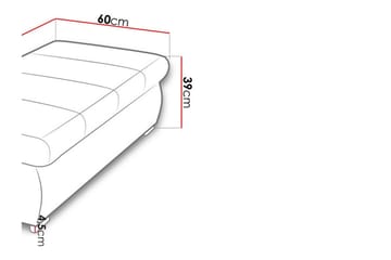 Cerys Fotpall 60 cm - Rosa - Møbler - Stoler - Krakk - Fotskammel