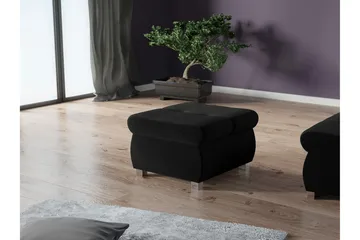 Cerys Fotpall 60 cm - Svart - Møbler - Stoler - Krakk - Fotskammel