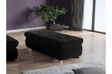 Cerys Fotpall 60 cm - Svart - Møbler - Stoler - Krakk - Fotskammel