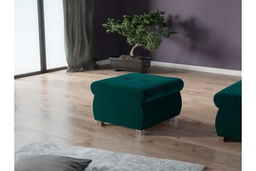 Cerys Fotpall 60 cm - Turkis - Møbler - Stoler - Krakk - Fotskammel
