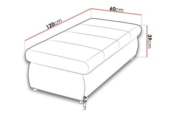 Cerys Fotpall 60 cm - Turkis - Møbler - Stoler - Krakk - Fotskammel