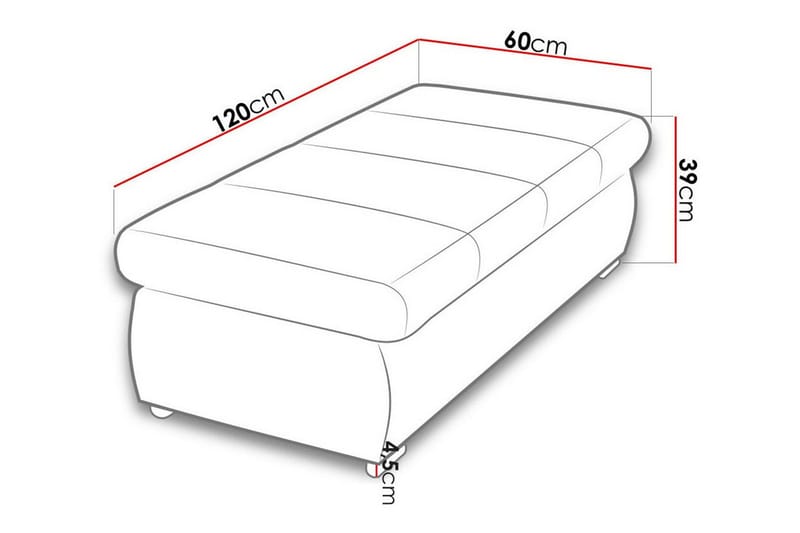 Cerys Fotpall 60 cm - Turkis - Møbler - Stoler - Krakk - Fotskammel
