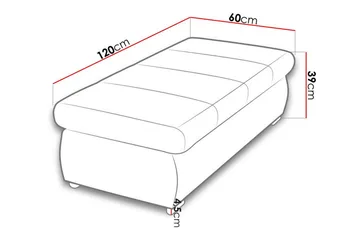 Cerys Fotpall 60 cm - Møbler - Stoler - Krakk - Fotskammel