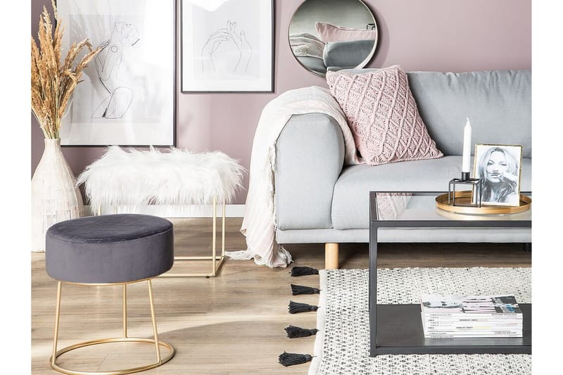 Colonsay Fotskammel - Hvit - Møbler - Stoler - Krakk - Fotskammel