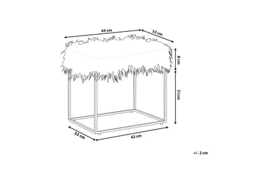 Colonsay Fotskammel - Hvit - Møbler - Stoler - Krakk - Fotskammel
