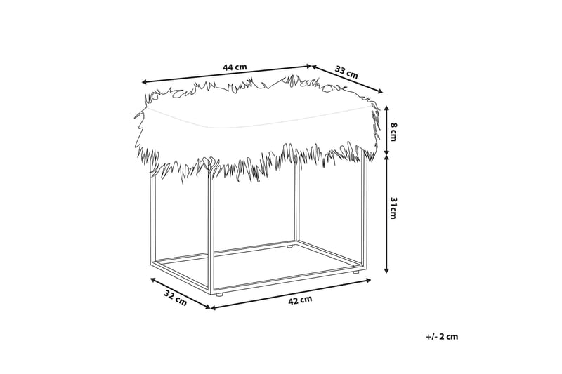 Colonsay Fotskammel - Hvit - Møbler - Stoler - Krakk - Fotskammel