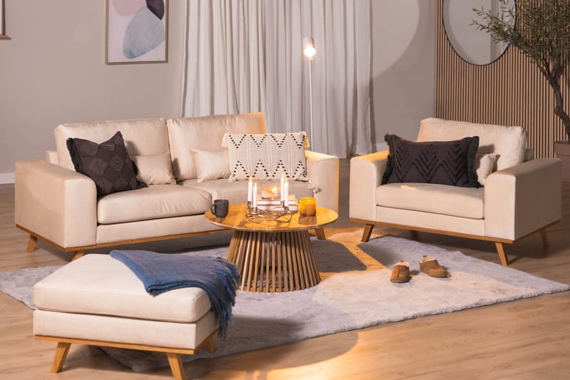 Copenhagen Fotskammel - Beige - Møbler - Stoler - Krakk - Fotskammel