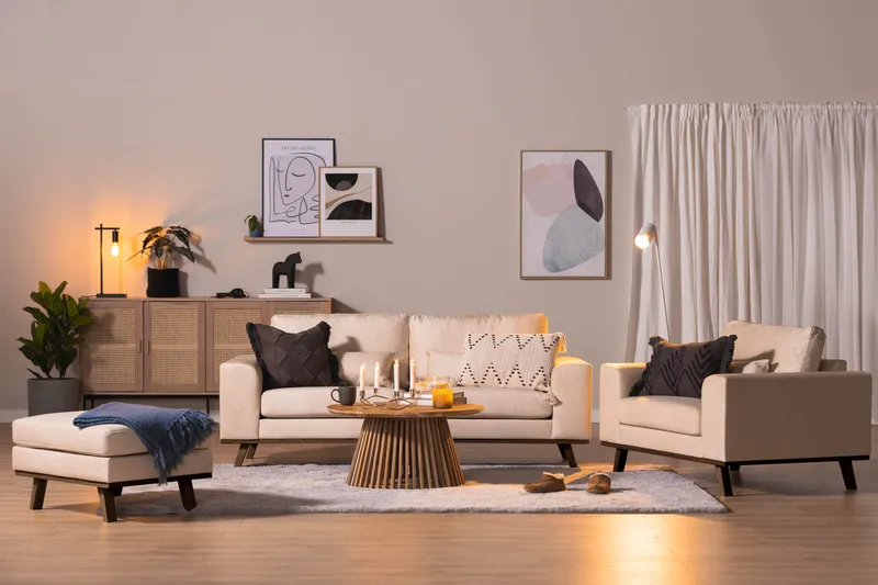 Copenhagen Fotskammel - Beige - Møbler - Stoler - Krakk - Fotskammel