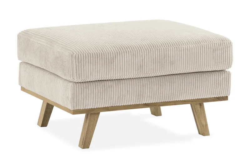 Copenhagen Fotskammel Cordfløyel, Beige