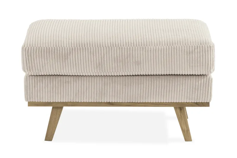 Copenhagen Fotskammel Cordfløyel - Beige - Møbler - Stoler - Krakk - Fotskammel