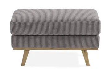 Copenhagen Fotskammel Cordfløyel - Grå - Møbler - Stoler - Krakk - Fotskammel