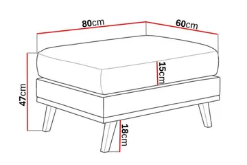 Copenhagen Fotskammel Cordfløyel - Grå - Møbler - Stoler - Krakk - Fotskammel
