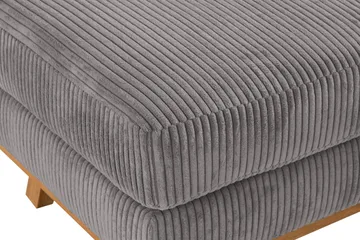 Copenhagen Fotskammel Cordfløyel - Grå - Møbler - Stoler - Krakk - Fotskammel