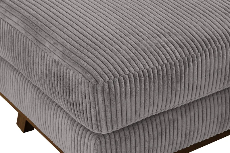 Copenhagen Fotskammel Cordfløyel - Grå - Møbler - Stoler - Krakk - Fotskammel