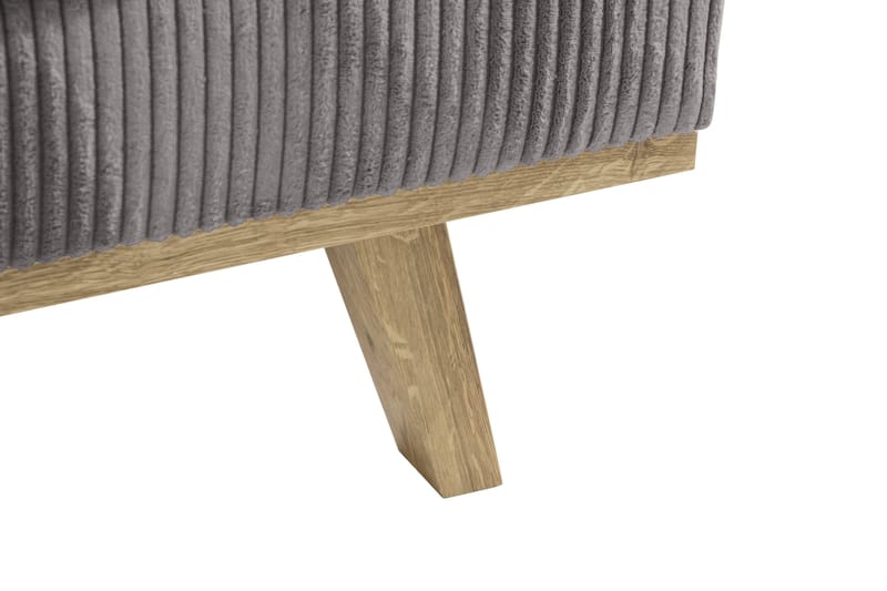 Copenhagen Fotskammel Cordfløyel - Grå - Møbler - Stoler - Krakk - Fotskammel