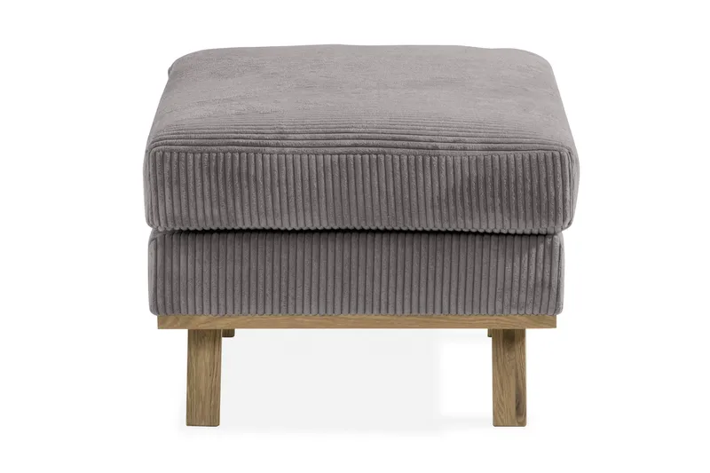 Copenhagen Fotskammel Cordfløyel - Grå - Møbler - Stoler - Krakk - Fotskammel