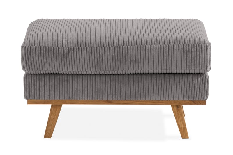 Copenhagen Fotskammel Cordfløyel - Grå - Møbler - Stoler - Krakk - Fotskammel