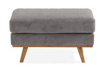 Copenhagen Fotskammel Cordfløyel - Grå - Møbler - Stoler - Krakk - Fotskammel
