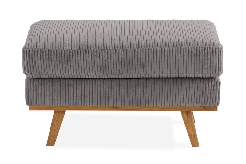 Copenhagen Fotskammel Cordfløyel - Grå - Møbler - Stoler - Krakk - Fotskammel