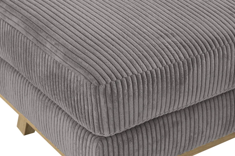 Copenhagen Fotskammel Cordfløyel - Grå - Møbler - Stoler - Krakk - Fotskammel