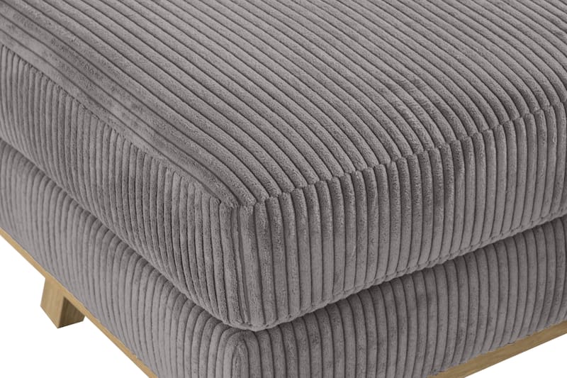 Copenhagen Fotskammel Cordfløyel - Grå - Møbler - Stoler - Krakk - Fotskammel