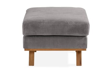 Copenhagen Fotskammel Cordfløyel - Grå - Møbler - Stoler - Krakk - Fotskammel