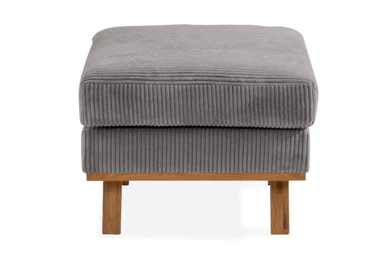 Copenhagen Fotskammel Cordfløyel - Grå - Møbler - Stoler - Krakk - Fotskammel