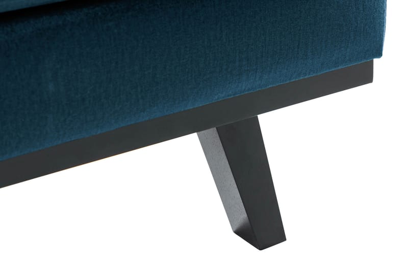 Copenhagen Fotskammel Fløyel - Blå - Møbler - Stoler - Krakk - Fotskammel