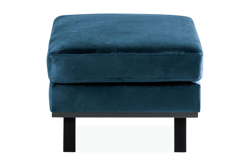 Copenhagen Fotskammel Fløyel - Blå - Møbler - Stoler - Krakk - Fotskammel