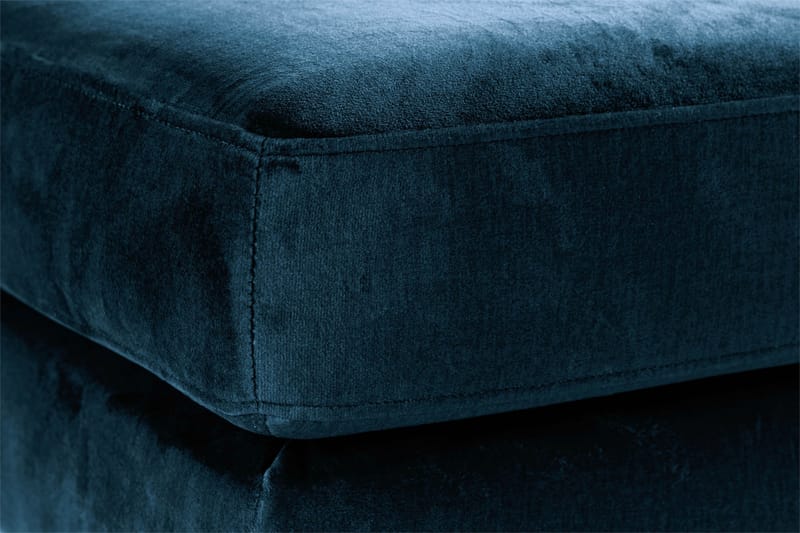 Copenhagen Fotskammel Fløyel - Blå - Møbler - Stoler - Krakk - Fotskammel