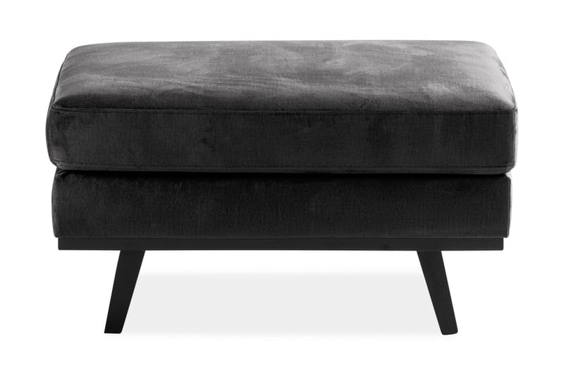 Copenhagen Fotskammel Fløyel - Grå - Møbler - Stoler - Krakk - Fotskammel
