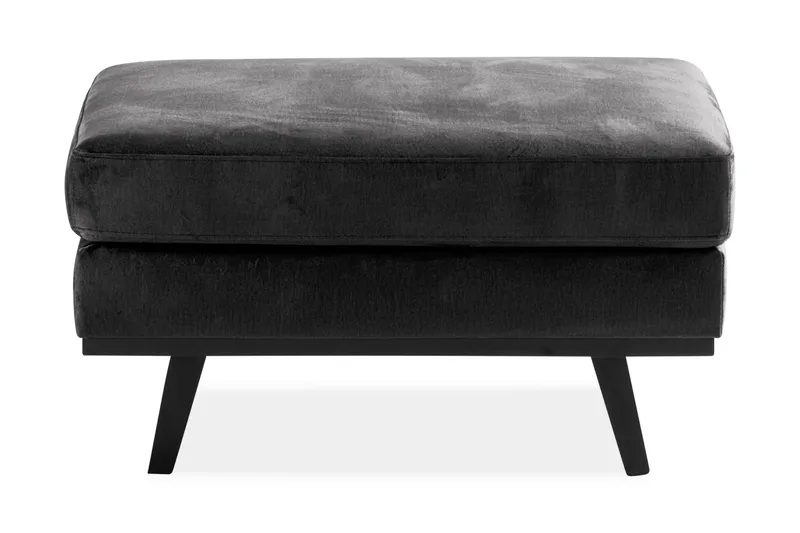 Copenhagen Fotskammel Fløyel - Grå - Møbler - Stoler - Krakk - Fotskammel