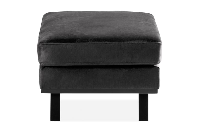 Copenhagen Fotskammel Fløyel - Grå - Møbler - Stoler - Krakk - Fotskammel