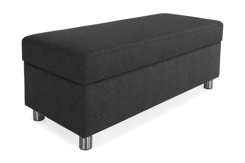 Crazy Fotskammel med Oppbevaring 120x50, Antrasitt
