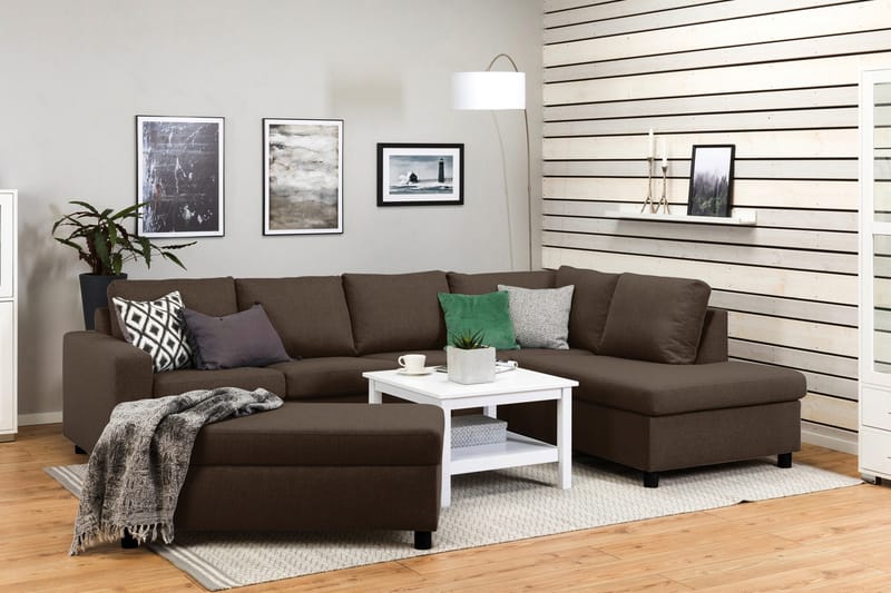 Crazy Fotskammel med Oppbevaring 120x50 - Brun - Møbler - Stoler - Krakk - Fotskammel