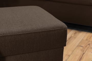 Crazy Fotskammel med Oppbevaring 120x50 - Brun - Møbler - Stoler - Krakk - Fotskammel
