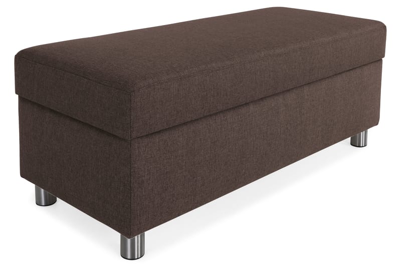 Crazy Fotskammel med Oppbevaring 120x50, Brun