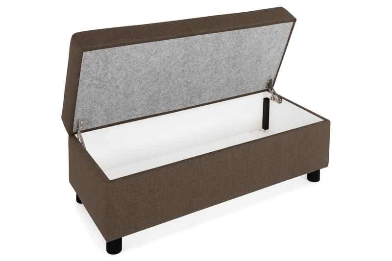 Crazy Fotskammel med Oppbevaring 120x50 - Brun - Møbler - Stoler - Krakk - Fotskammel