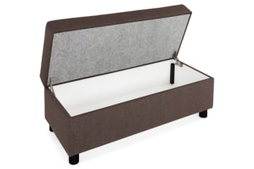 Crazy Fotskammel med Oppbevaring 120x50 - Brun - Møbler - Stoler - Krakk - Fotskammel