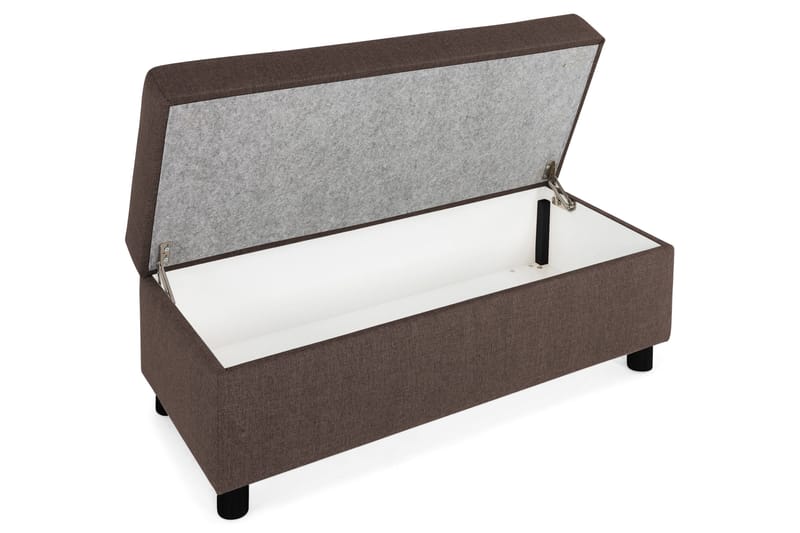 Crazy Fotskammel med Oppbevaring 120x50 - Brun - Møbler - Stoler - Krakk - Fotskammel