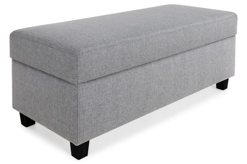 Crazy Fotskammel med Oppbevaring 120x50 - Lysegrå - Møbler - Stoler - Krakk - Fotskammel