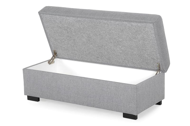 Crazy Fotskammel med Oppbevaring 120x50 - Lysegrå - Møbler - Stoler - Krakk - Fotskammel