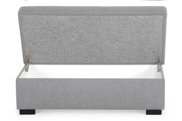 Crazy Fotskammel med Oppbevaring 120x50 - Lysegrå - Møbler - Stoler - Krakk - Fotskammel