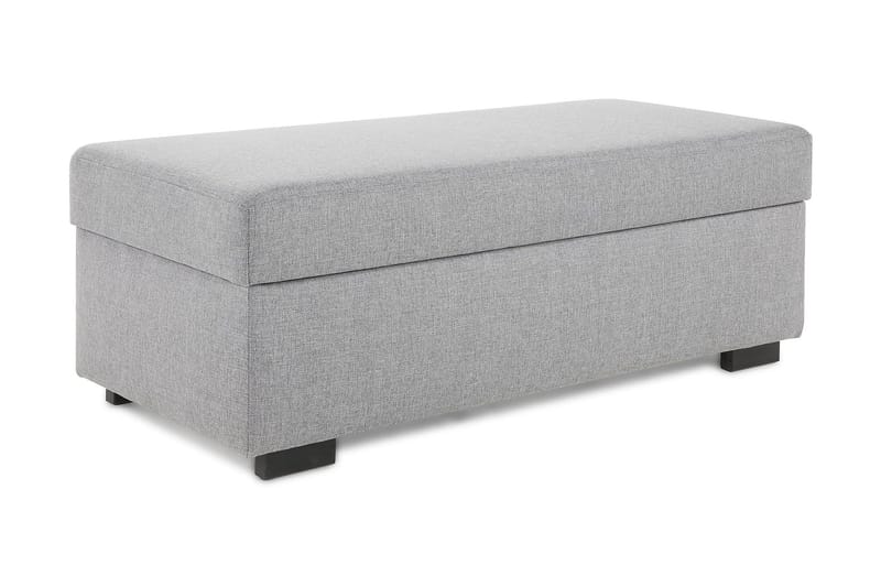 Crazy Fotskammel med Oppbevaring 120x50, Lysegrå